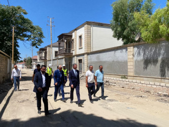 Xəzər Rayon İcra Hakimiyyətinin başçısı Mərdəkan və Şüvəlan qəsəbələrində abadlıq-quruculuq işləri ilə tanış olub