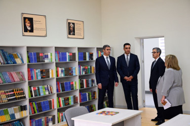 Rayonunun  Zirə qəsəbəsində Heydər Əliyev Fondunun təşəbbüsü ilə yeni təmir olunmuş 324 saylı tam orta məktəbin açılış mərasimi keçirilib`