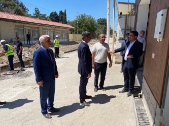 Xəzər Rayon İcra Hakimiyyətinin başçısı Mərdəkan və Şüvəlan qəsəbələrində abadlıq-quruculuq işləri ilə tanış olub