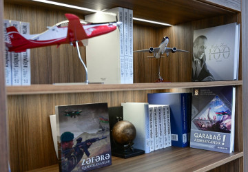 İlham Əliyev Milli Aviasiya Akademiyasında Beynəlxalq Təlim Mərkəzinin açılışında iştirak edib