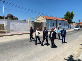 Xəzər Rayon İcra Hakimiyyətinin başçısı Mərdəkan və Şüvəlan qəsəbələrində abadlıq-quruculuq işləri ilə tanış olub