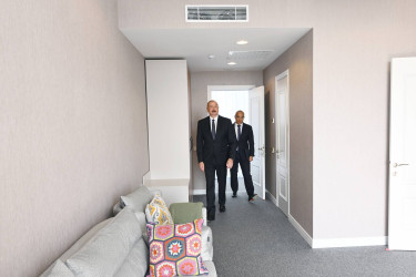 Azərbaycan Respublikasının Prezidenti İlham Əliyev Azərbaycan Yazıçılar Birliyinin Səməd Vurğun adına Yaradıcılıq Evinin açılışında iştirak edib