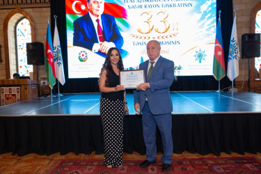 Yeni Azərbaycan Partiyası Xəzər rayon təşkilatının təsis edilməsinin 33-cü ildönümü münasibətilə tədbir keçirilib