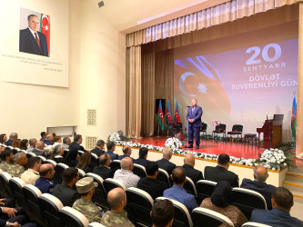 Xəzər rayonunda “Dövlət Suverenliyi Günü” qeyd olunub