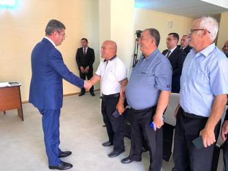Şağan qəsəbəsində növbəti səyyar qəbul keçirilmişdir
