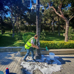 Xəzər rayonunda növbəti genişmiqyaslı təmizlik və abadlıq işləri həyata keçirilib