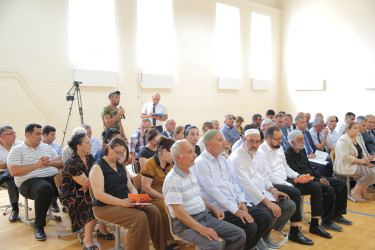 Rayon İcra Hakimiyyəti başçısının növbəti səyyar görüşü Zirə  qəsəbəsində keçirilib