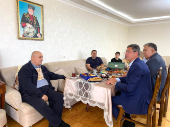 Şağan qəsəbəsində Əməkdar incəsənət xadimi Aqil Məlikovla görüş keçirilib
