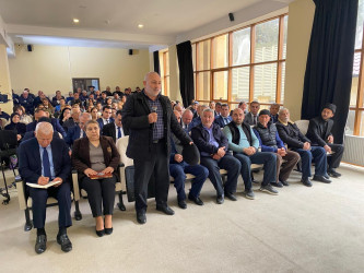 Xəzər Rayon İcra Hakimiyyətinin başçısı Elşən Salahovun Şağan qəsəbəsində yaşayan sakinlərlə növbəti səyyar görüşü keçirilib