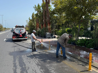 Xəzər rayonunda abadlıq-quruculuq və təmizlik işləri davam etdirilir