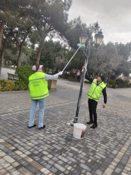 Xəzər rayonunda növbəti genişmiqyaslı təmizlik və abadlıq işləri həyata keçirilib