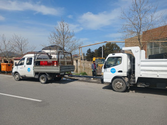 Xəzər rayonunda intensiv yağıntıların fəsadlarının aradan qaldırılması istiqamətində tədbirlər davam etdirilir