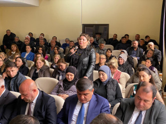 Xəzər Rayon İcra Hakimiyyətinin başçısı Elşən Salahovun Şağan qəsəbəsində yaşayan sakinlərlə növbəti səyyar görüşü keçirilib