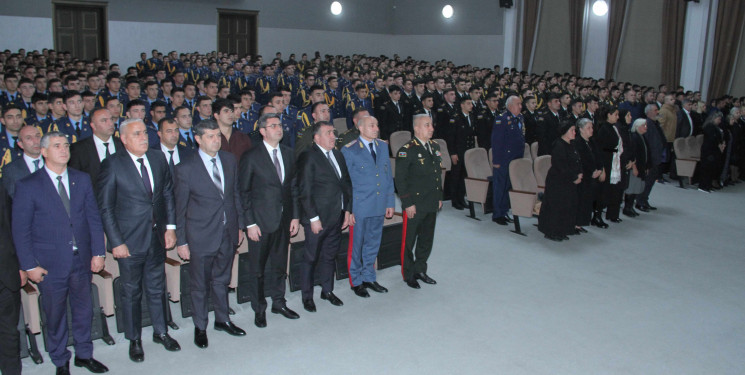 Azərbaycan Ali Hərbi Məktəbində  Vətən Müharibəsi Qəhrəmanları şəhid Mansurov Elçin Elşən oğlunun və İbrahimli Adil Asəm oğlunun anım tədbiri keçirilib