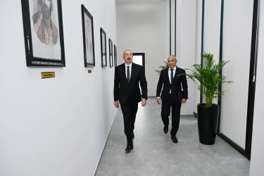 Azərbaycan Respublikasının Prezidenti İlham Əliyev Azərbaycan Yazıçılar Birliyinin Səməd Vurğun adına Yaradıcılıq Evinin açılışında iştirak edib