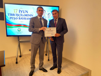 Xəzər rayonunda 17 iyun – Tibb İşçilərinin Peşə Bayramı  Günü münasibətilə “Sağlam gələcəyin memarları” adlı tədbir keçirilib