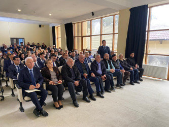 Xəzər Rayon İcra Hakimiyyətinin başçısı Elşən Salahovun Şağan qəsəbəsində yaşayan sakinlərlə növbəti səyyar görüşü keçirilib