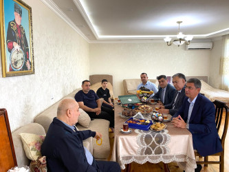 Şağan qəsəbəsində Əməkdar incəsənət xadimi Aqil Məlikovla görüş keçirilib