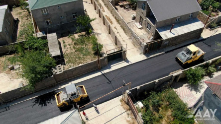 Xəzər rayonunun Binə, Qala və Buzovna qəsəbələrində yolların təmiri işləri həyata keçirilmişdir