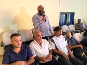 Şağan qəsəbəsində növbəti səyyar qəbul keçirilmişdir