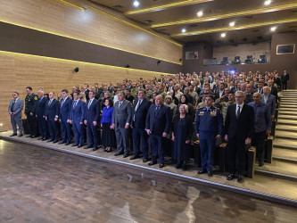 Xəzər rayonunda Ümummilli lider Heydər Əliyevin anadan olmasının 102 illiyinə həsr olunmuş “Heydər Əliyev irsi – Gələcəyə yol” adlı tədbir keçirilib`