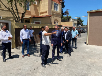 Xəzər Rayon İcra Hakimiyyətinin başçısı Mərdəkan və Şüvəlan qəsəbələrində abadlıq-quruculuq işləri ilə tanış olub