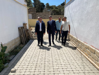 Xəzər Rayon İcra Hakimiyyətinin başçısı Mərdəkan və Şüvəlan qəsəbələrində abadlıq-quruculuq işləri ilə tanış olub