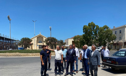 Xəzər Rayon İcra Hakimiyyətinin başçısı Mərdəkan və Şüvəlan qəsəbələrində abadlıq-quruculuq işləri ilə tanış olub