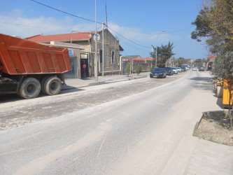 Mərdəkan qəsəbəsində kanalizasiya xəttində təmir-bərpa işləri həyata keçirilmişdir