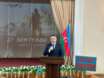 Xəzər rayonunda 27 Sentyabr – Anım Günü ilə əlaqədar tədbir keçirilib