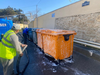 Xəzər rayonunda növbəti genişmiqyaslı təmizlik və abadlıq işləri həyata keçirilib