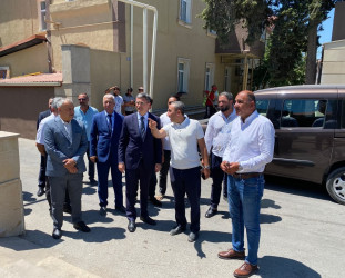 Xəzər Rayon İcra Hakimiyyətinin başçısı Mərdəkan və Şüvəlan qəsəbələrində abadlıq-quruculuq işləri ilə tanış olub