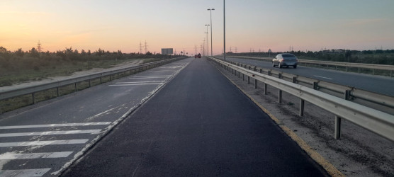 Xəzər rayonu ərazisində avtomobil yollarının  cari təmir-bərpa işləri icra olunur